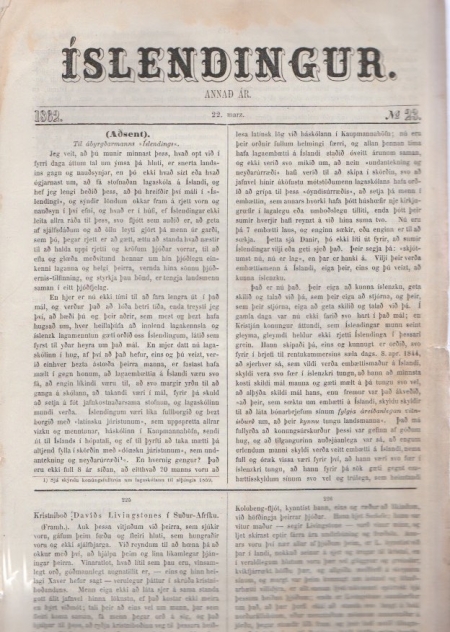1 íslendingur 1862