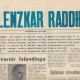 1. íslenzkar raddir, 1961 forsida
