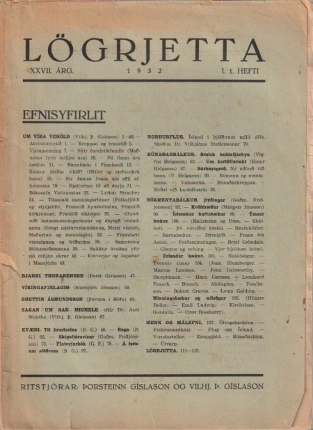 Lögrrjetta 1932