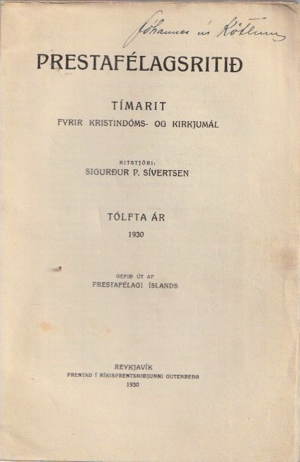 Prestafélagsritið