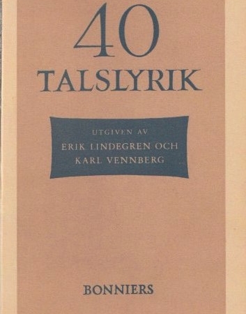 40 Talslyrik,Kápa