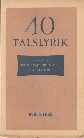40 Talslyrik,Kápa