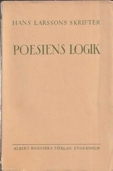 Poesiens Logik. Kápa, jpg