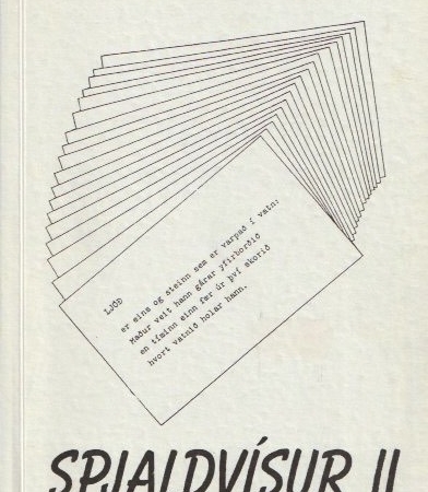 Spjaldvísur II. Kápa jpg